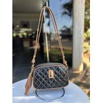 Bolsa em Couro Legítimo de Ombro e Transversal PRETO COURO/CELA TEX 40899