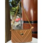 Bolsa Slim em Couro Legítimo de Ombro e Transversal