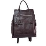 Mochila em Couro Legítimo Lezard Antifurto de Mão e Ombro - Lezard Café - 40993