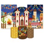 Kit 6 Capas Tema Festa Junina 4107