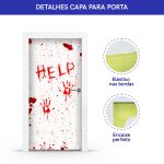 Capa Porta Tema Halloween 7163