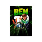 Capa Painel Retangular Sublimado Tema Ben 10 1023