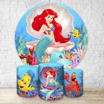 Capa Painel + Trio Capas Cilindros Sublimados Tema Ariel 1362