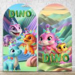 Capa Painel Romano Sublimado Tema Festa Dino Baby 4601