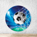 Capa Painel Redondo Sublimado Tema Futebol 15
