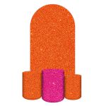 Capa Painel Romano Veste fácil + 3 Capas Cilindros Glitter Laranja / Pink 18