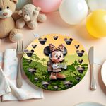 Kit 48 Capas Sousplat Sublimados Tema Miney Safari 13