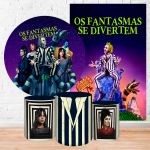 Kit 5 Peças Capa Redonda + Capa Retangular + Trio Capas Cilindros Sublimados Tema Os Fantasmas se divertem 2067