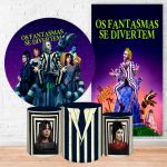 Kit 5 Peças Capa Redonda + Capa Retangular + Trio Capas Cilindros Sublimados Tema Os Fantasmas se divertem 2067