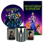 Kit 5 Peças Capa Redonda + Capa Retangular + Trio Capas Cilindros Sublimados Tema Os Fantasmas se divertem 2067