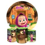 Kit 4 peças Full Tema Masha e o Urso 2205