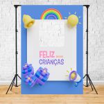 Capa Painel Interativo Para Fotos Vazado Tema Dia das crianças 2243