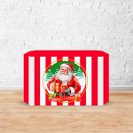 Capa Decorativa para 2 Mesas Quadrada Sublimada Tema Natal Decorações Natalinas 2250