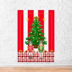 Capa Painel Retangular Sublimado Tema Natal 2250