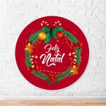 Capa Painel Redondo Sublimados Tema Natal 2251