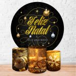 Capa Painel + Trio Capas Cilindros Sublimados Tema Natal 2253