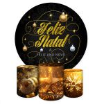 Capa Painel + Trio Capas Cilindros Sublimados Tema Natal 2253