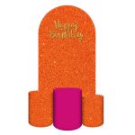 Capa Painel Romano Veste fácil + 3 Capas Cilindros Glitter Laranja / Pink 23