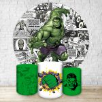 Capa Painel + Trio Capas Cilindros Sublimados Tema Hulk 250