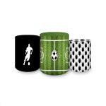 Trio Capas Cilindros Sublimados Tema Futebol 296