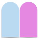 Capa Painel Romano Sublimado Tema Liso Rosa e Azul 337