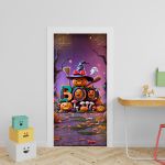 Capa Porta Tema Halloween 4012