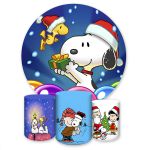 Capa Painel + Trio Capas Cilindros Sublimados Tema Snoopy 4047