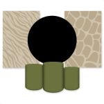 Kit 6 Capas Tema Safari 4110