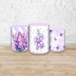 Trio de Cilindros Tema Borboleta 4224