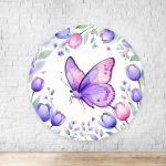 Painel Redondo Tema Borboleta 4224