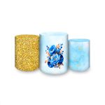 Trio de Cilindros Tema Flores 4226