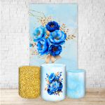 Kit Retangular + Trio de Cilindros Tema Flores 4226