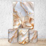 Kit Retangular + Trio de Cilindros Tema Flores 4227