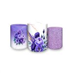 Trio de Cilindros Tema Flores 4229