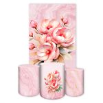 Kit Retangular + Trio de Cilindros Tema Flores 4230
