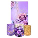 Kit Retangular + Trio de Cilindros Tema Flores 4231