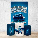 Kit Retangular + Trio de Cilindros Tema Novembro Azul 4233