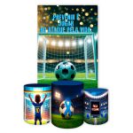 Kit Retangular + Trio de Cilindros Tema Novembro Azul 4235