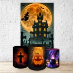 Kit Retangular + Trio Cilindros Tema Halloween 4236