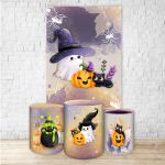 Kit Retangular + Trio Cilindros Tema Halloween 4237