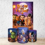 Kit Retangular + Trio de Cilindros Tema Halloween 4238