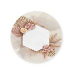 Capa Painel Redondo Sublimados Tema Flores 4283