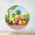 Capa Painel Redondo Tema Fruta 4297