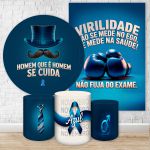 Kit 5 Peças Tema Novembro Azul 4313