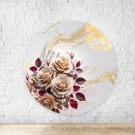 Painel Redondo Tema Flores 4320