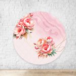 Painel Redondo Tema Flores 4322