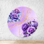 Painel Redondo Tema Flores 4323