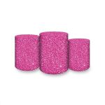 Trio Capas Cilindros Sublimados Glitter rosa 4526