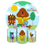 Capa Painel + Trio Capas Cilindros Sublimados Tema Hey Duggee 4538