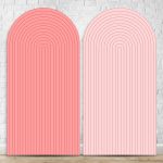 Painel Romano Tema Ripado Cor Rosa e Rosa 50